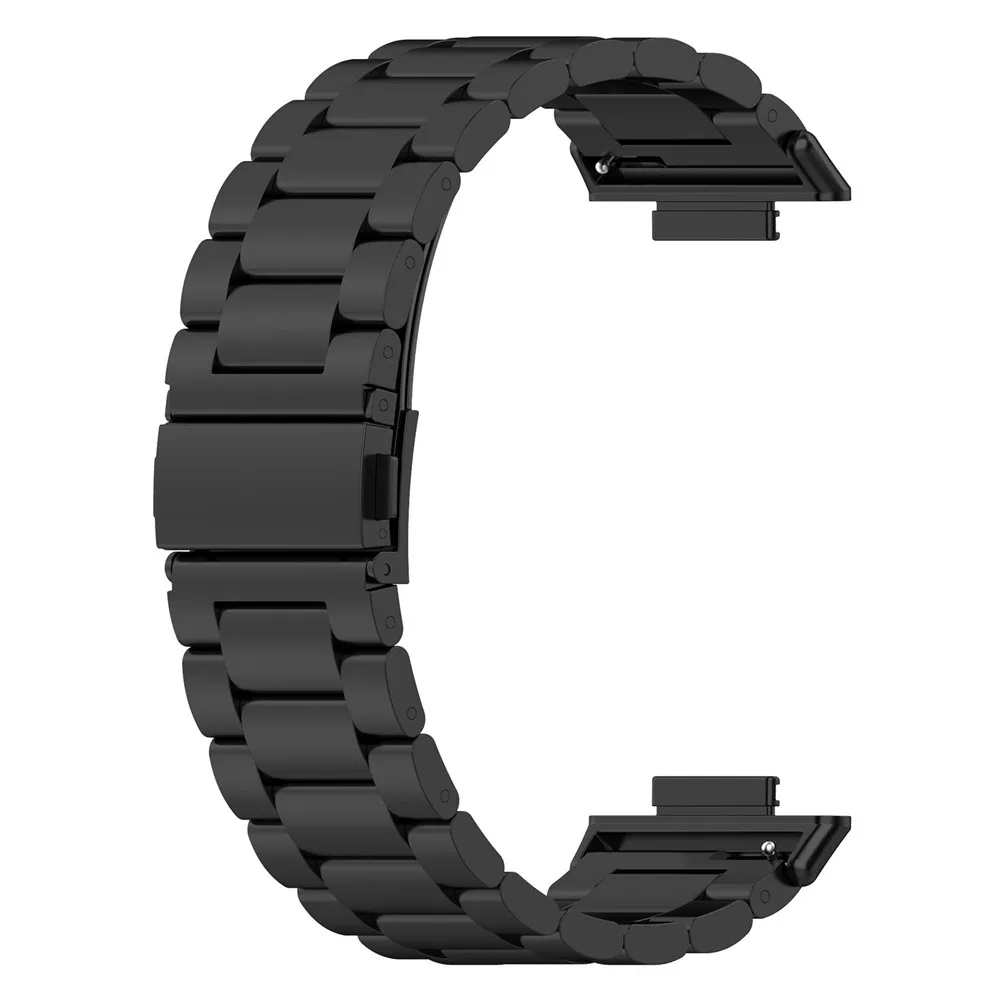 

For Huawei Watch Fit 2 Watch Strap Three-beaded Stainless Steel Wristband Watchband Band For Huawei Watch Fit 2 Smart Watch