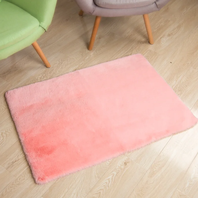 Ковер для спальни из искусственного меха кролика белый мягкий пушистый ковер