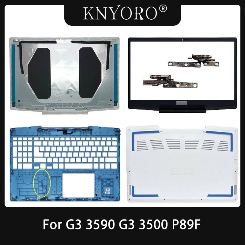 

New for DELL G3 15 3590 G3 15 3500 P89F Gaming Laptop Case LCD Back Cover/Front Bezel/Hinges/Palmrest/Bottom Case White 03HKFN