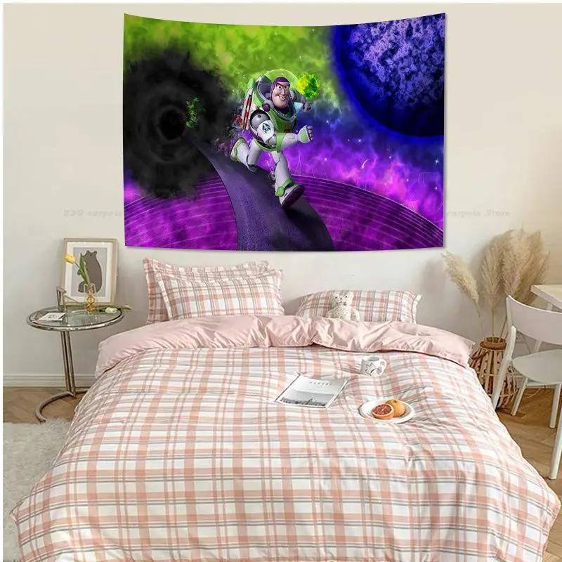 Настенный яркий гобелен с изображением истории игрушек Диснея недорогой