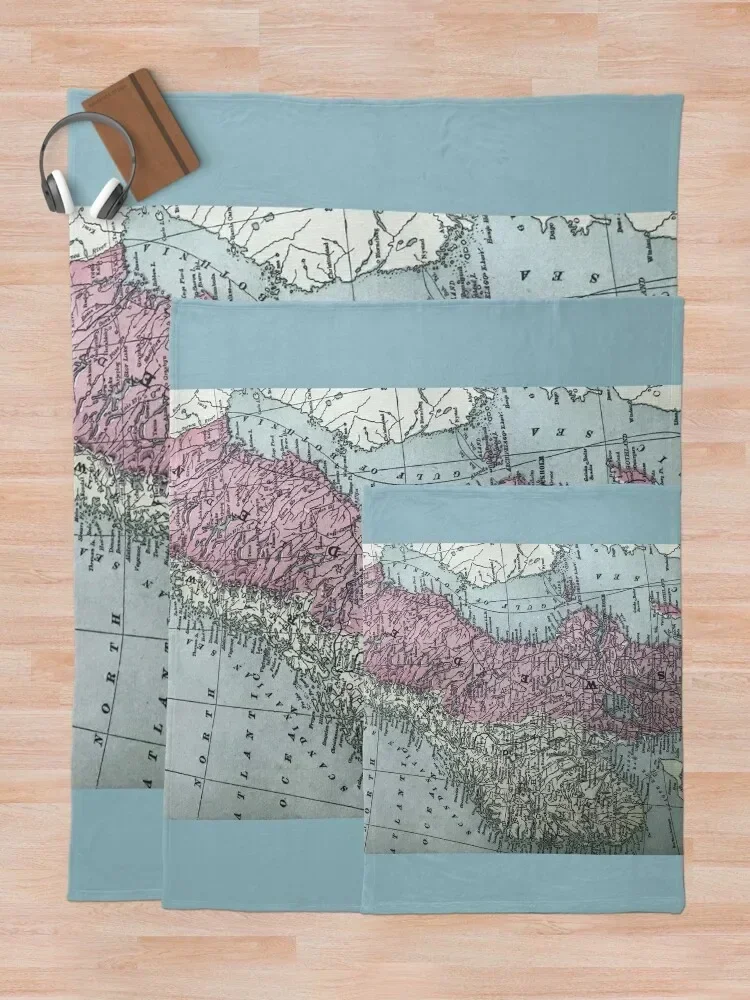 Норвегия и Швеция винтажная карта плед одеяло туристические рождественские