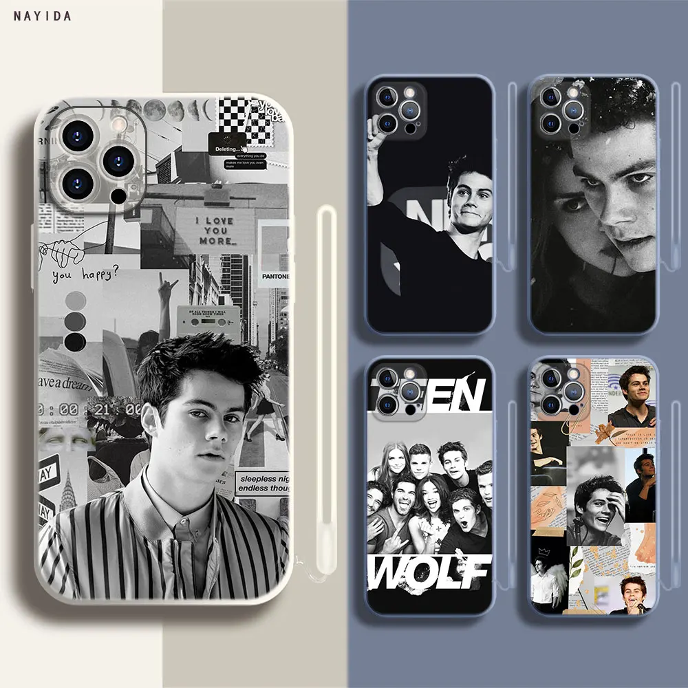 

Чехол для телефона Iphone 14, 13, 11, 12 Mini Pro, XS Max, XR, X, Мягкий Силиконовый ТПУ Новый чехол Дилан, Подростковый волк