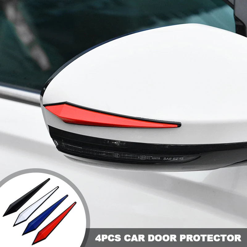 

4Pcs 3D Sticker Car Door Protector Garage Rubber Wall Guard Bumper Safety Parking Home Wall Protection Car-styling Accessories