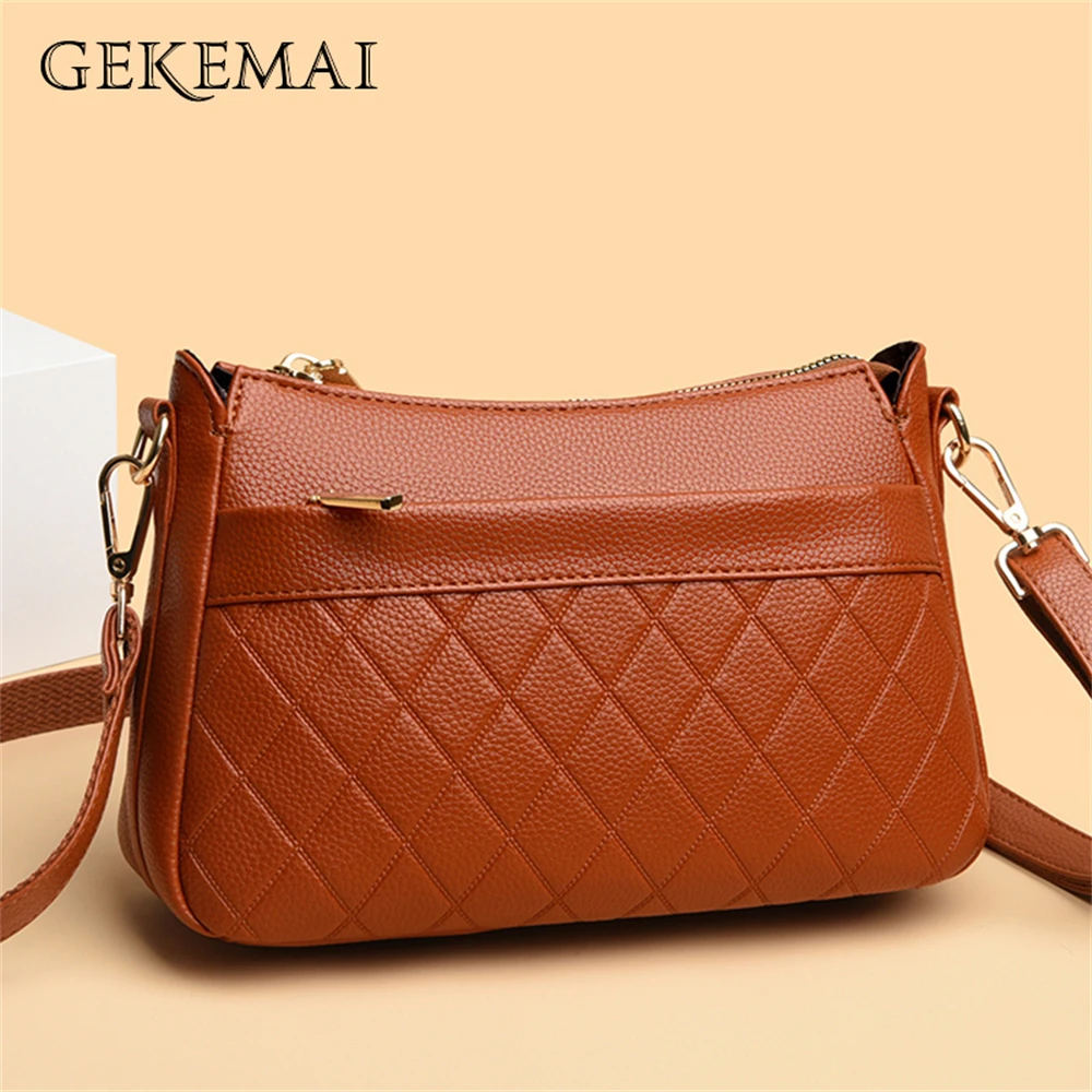 

High Quality Leather Women Handbag for Working Women Shoulder Messenger Female Bags Lady Shopping Mommy Handle Bolsos De Mujer