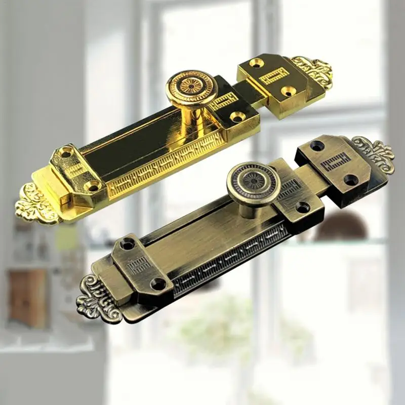 

5 Inches Door Latch Vintage Style European Door Latches Slide Bolt For Windows Doors Cabinets 40