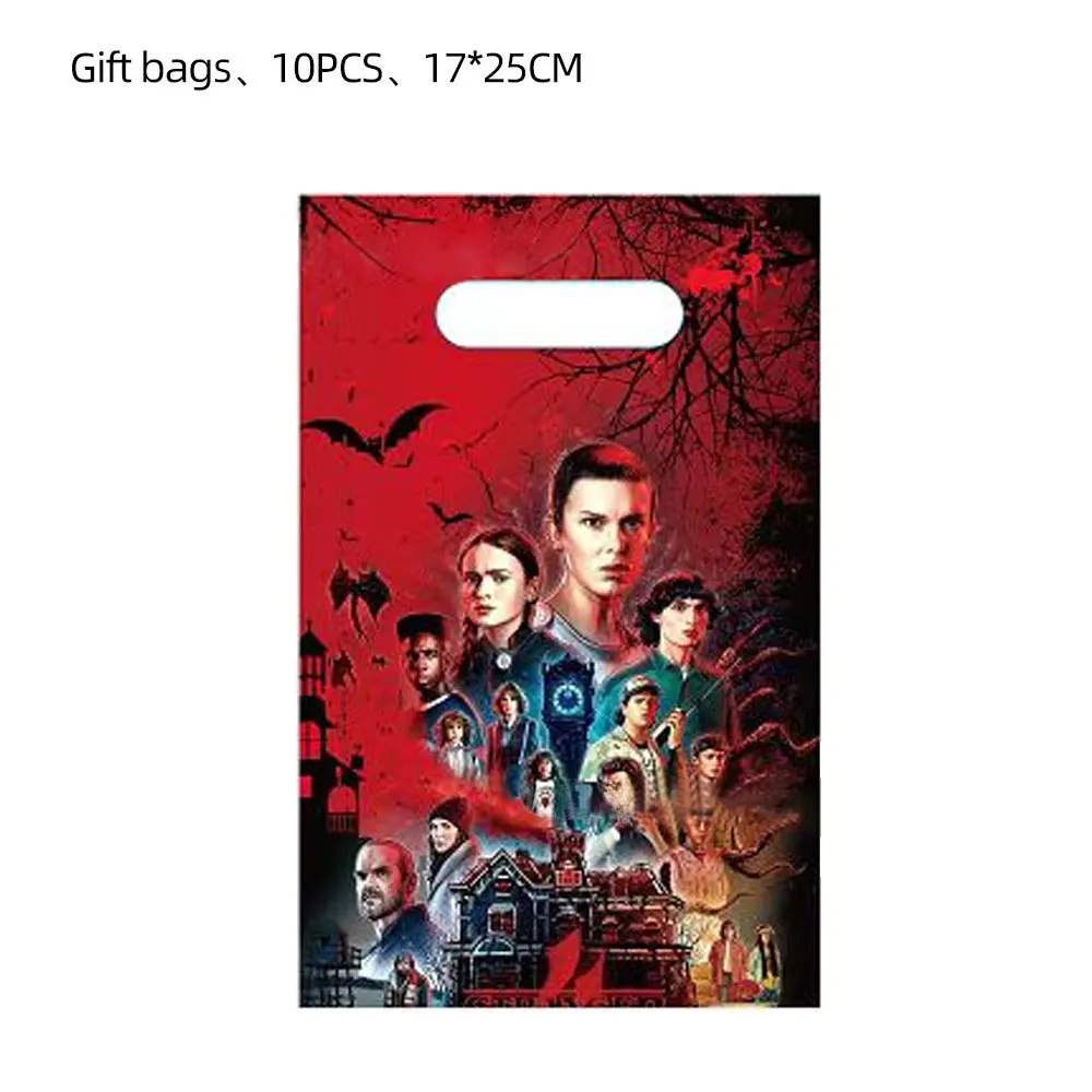 Товары для дня рождения очень странные дела скатерть нож вилка столовая посуда