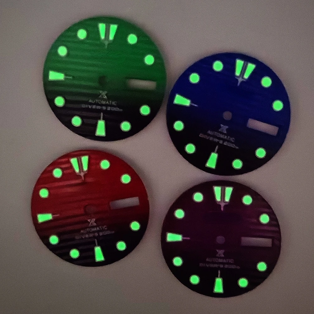 S Modification of Watch Accessories Mechanical Watch Dial Suitable for Precision Abalone NH36 Strong Luminous 28.5 Watch Dial