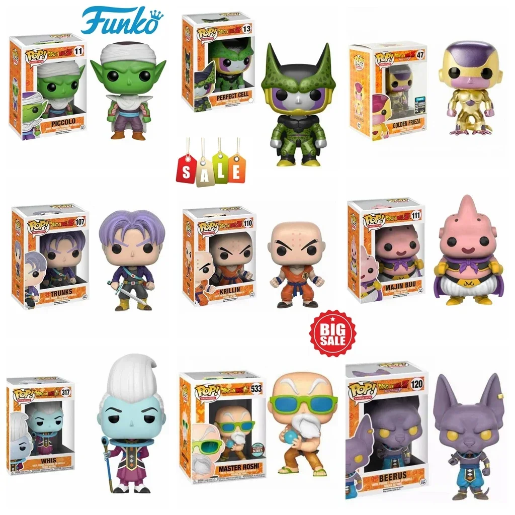 Фото FUNKO POP Dragon Ball 156 10 Vegeta 09 14 Гоку PICCOLO 11 FRIEZA 47 BEERUS 120 БАГАТО # 107ГОЛЬНЫЙ БУУ # Виниловая фигурка из ПВХ 111 №2