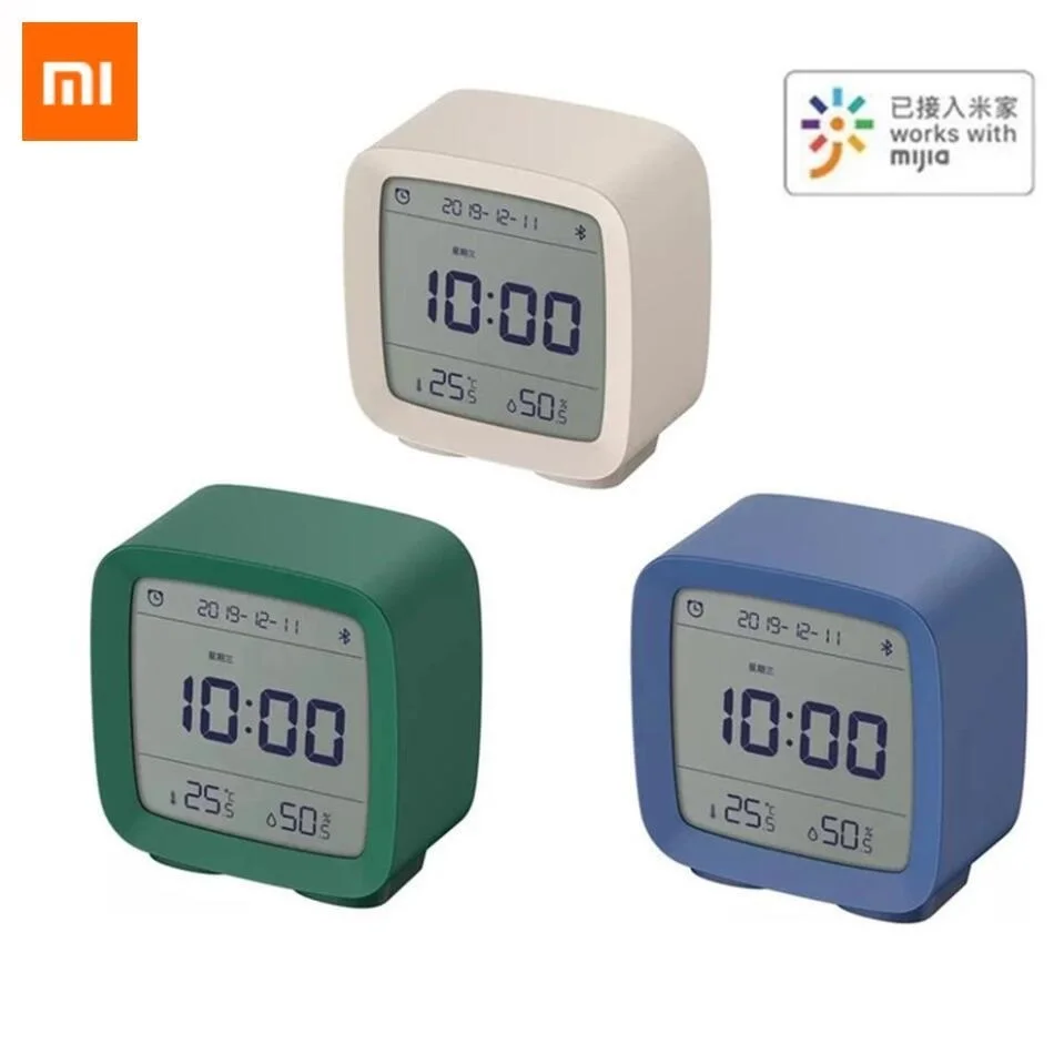 

Новинка Xiaomi Qingping Bluetooth датчик температуры и влажности ночник с ЖК-дисплеем будильник работает с приложением Xiaomi Mi home Mijia термометр