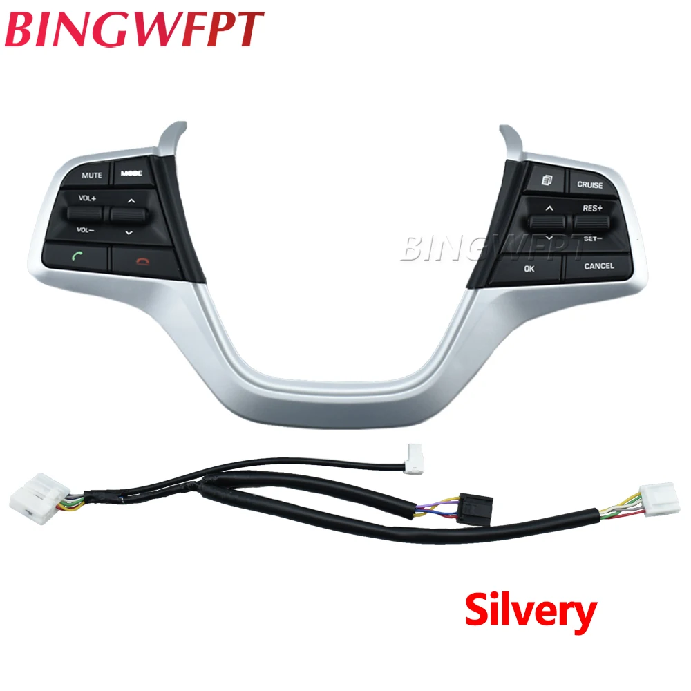 

Для Hyundai Elantra 1.6L 2016-2019 кнопка рулевого колеса переключатель громкости звука круиз-пульт дистанционного управления громкой связь рулевого колеса приклад