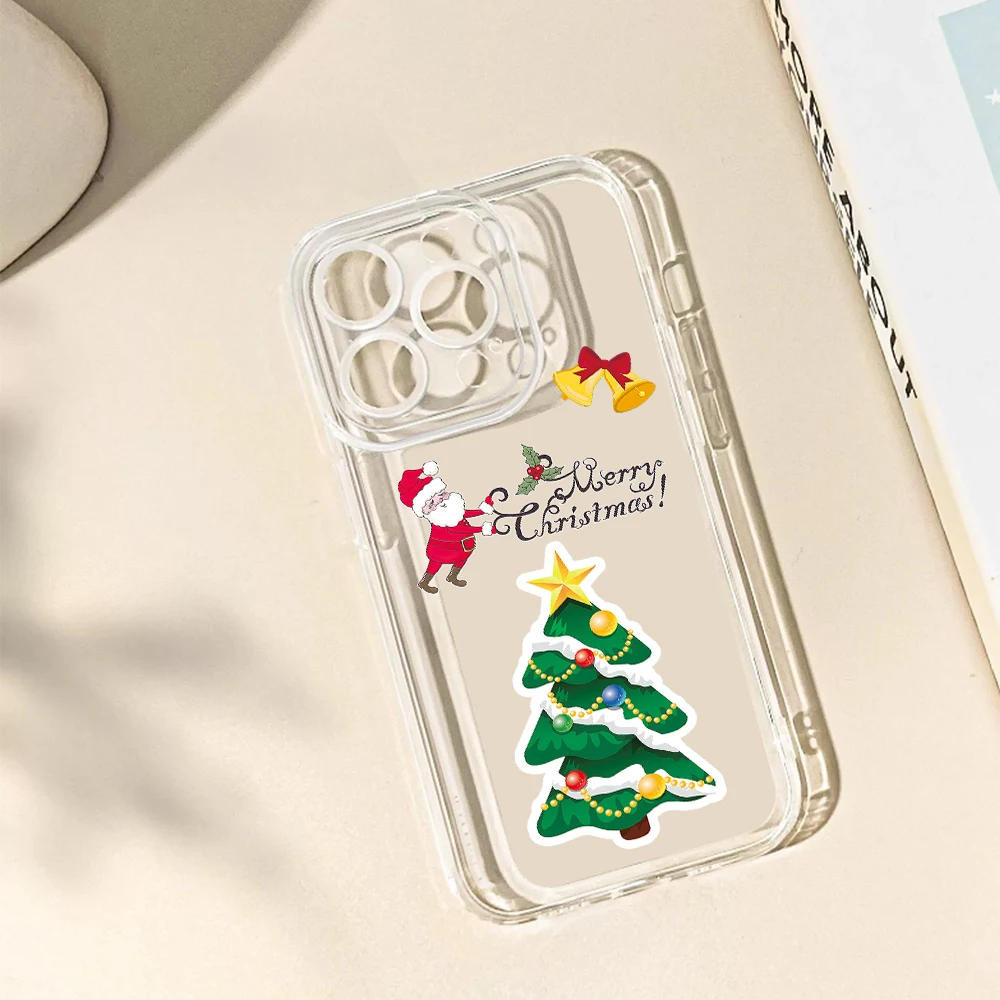 Фото Силиконовый чехол для телефона Merry Christmas Tree для IPhone 17 16 15 14 13 12 11 Pro Xs Max Air Mini 7 8 6 6s Plus SE 2020 2022 Cover №4