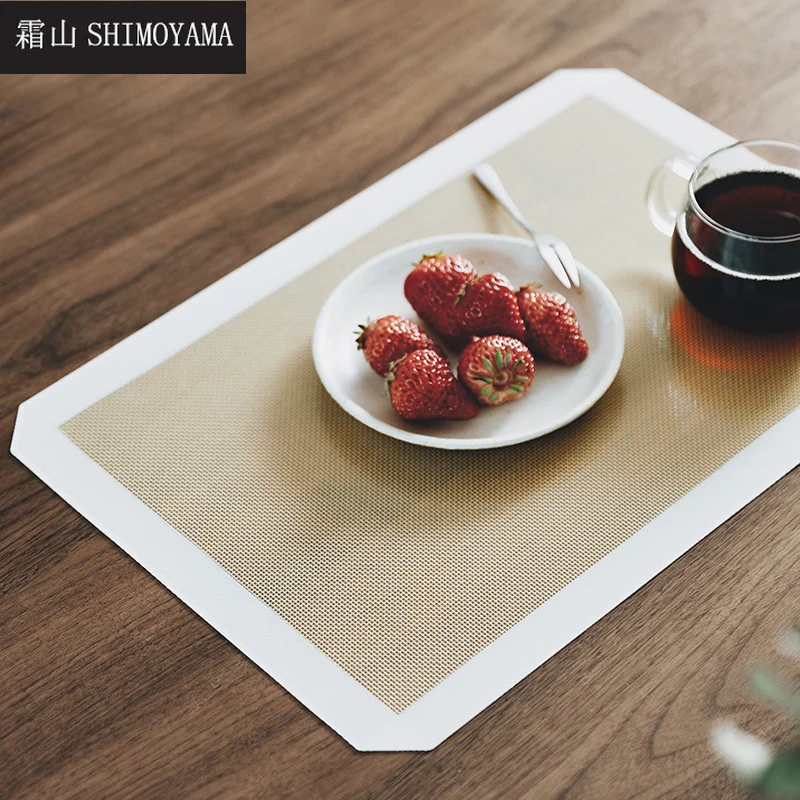 

SHIMOYAMA Silicone Table Mats Heat Resistant Dining Placemats Drink Coffee Cup Coaster Kitchen Non-slip Oil-proof Baking Pan Mat