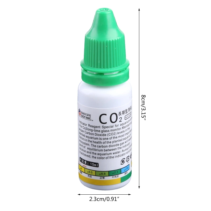 

Комплект N58C CO2 Glass Drop Checker, самый точный мониторинг уровня CO2 посаженного резервуара, включая решение для проверки CO2 15 мл