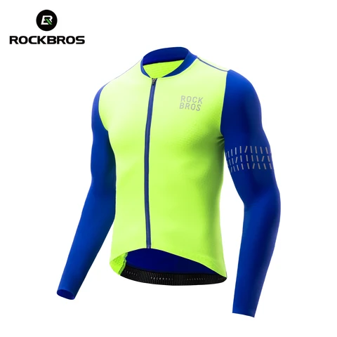 ROCKBROS Зимний флисовый велосипедный трикотаж мужской