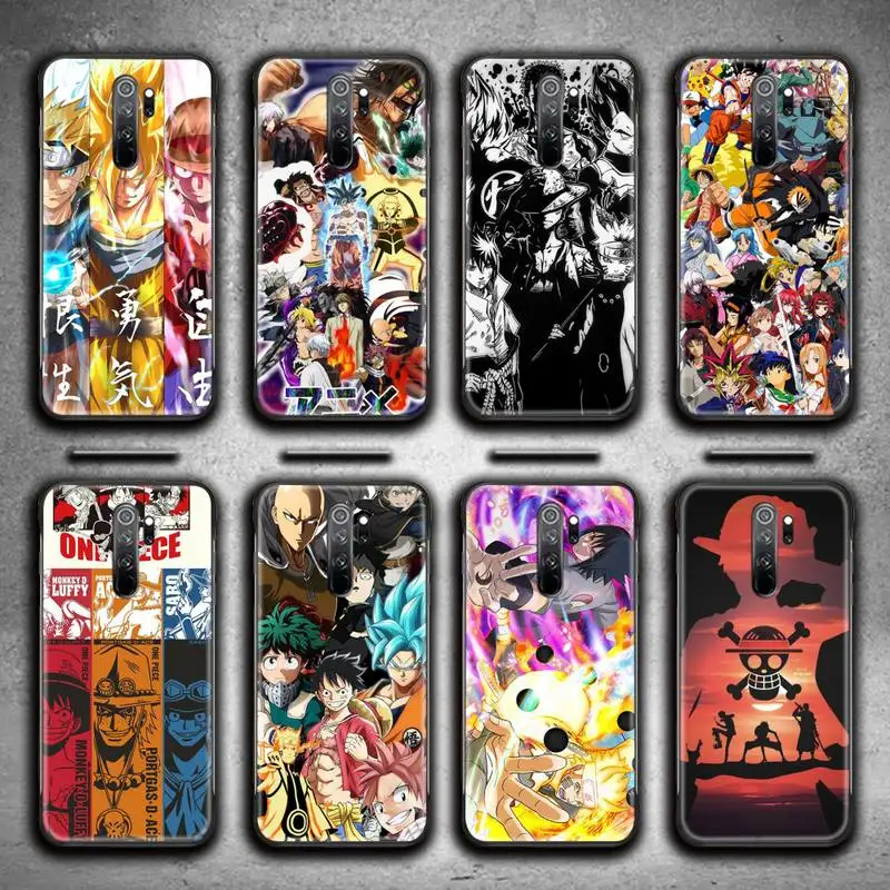 

Anime one piece naruto dragon ball z Phone Case for Redmi 9A 9 8A Note 11 10 9 8 8T Pro Max K20 K30 K40 Pro