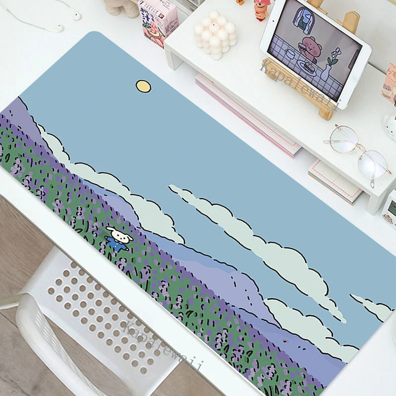 Игровые аксессуары с милыми растениями коврики для мыши компьютерный игровой