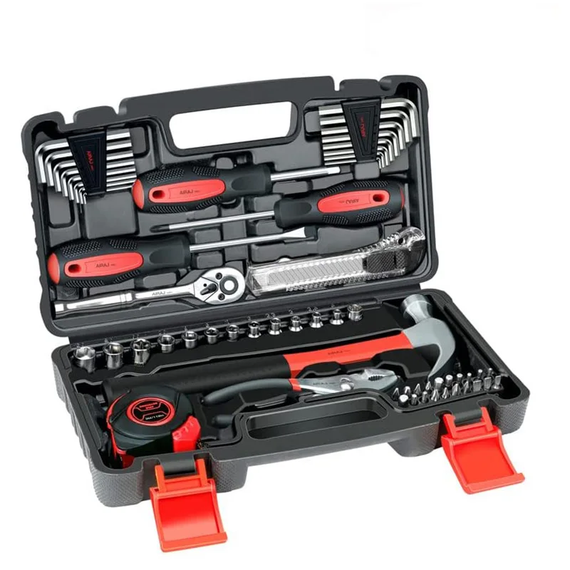 

Набор инструментов 57 шт., AIRAJ стандартная фотография с инструментами «сделай сам» подходит для ежедневного обслуживания, набор инструментов для дома и офиса