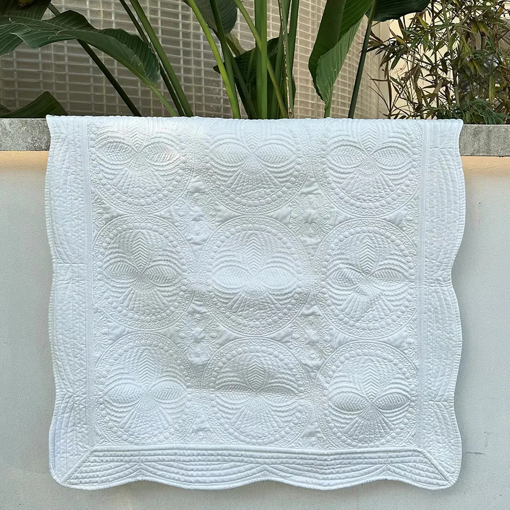 Летнее Хлопковое одеяло на заказ с вышивкой имени и текстом детские розовые