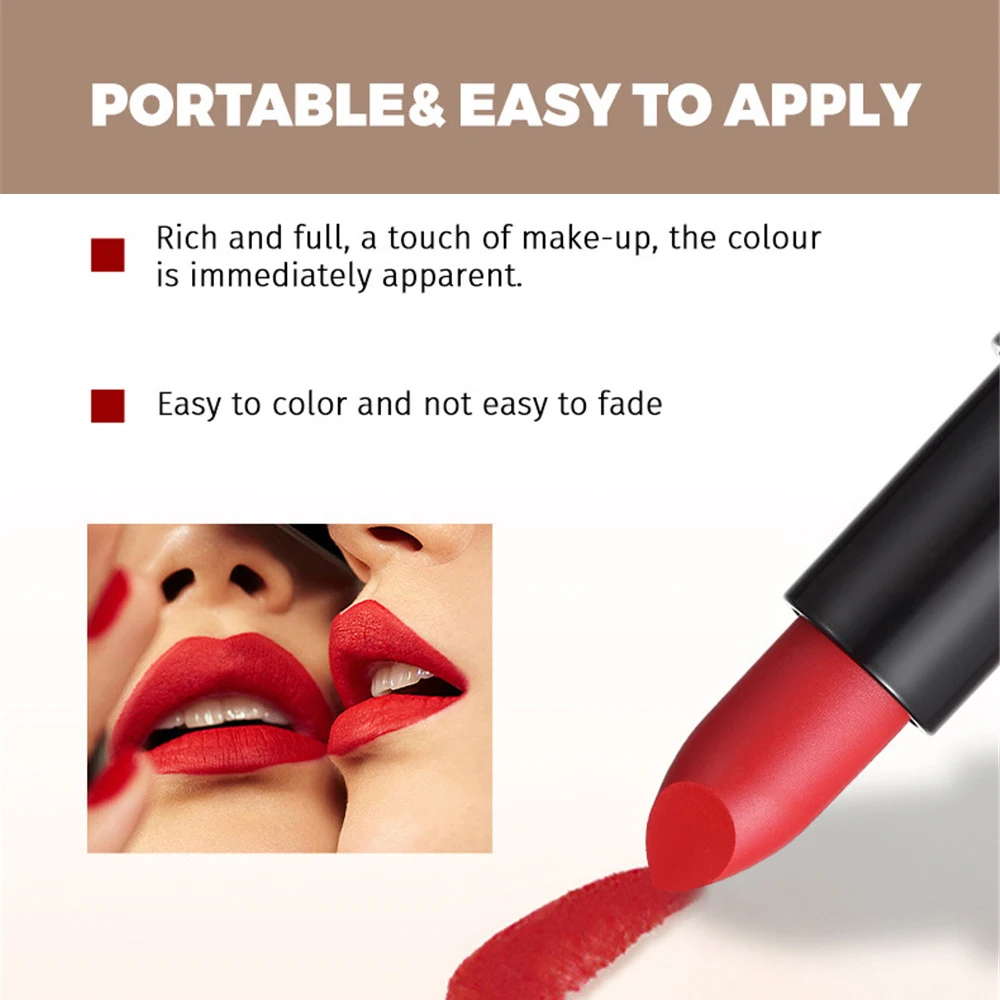 1/3/5 шт. бархатная губная помада не выцветает прилипает к линию губ насыщенный