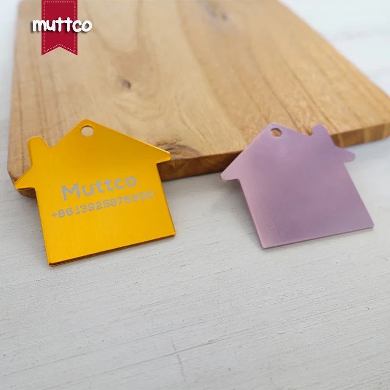 

Sculpt personalized engraved designers house shape pet ID tag dog tag pet charms DIY dog tags 10 colors