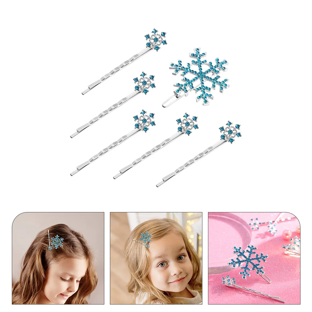 

Аксессуары для волос в виде снежинок, шпильки для волос из сплава, заколки-пряжки с кристаллами для девушек и женщин, 18 шт.