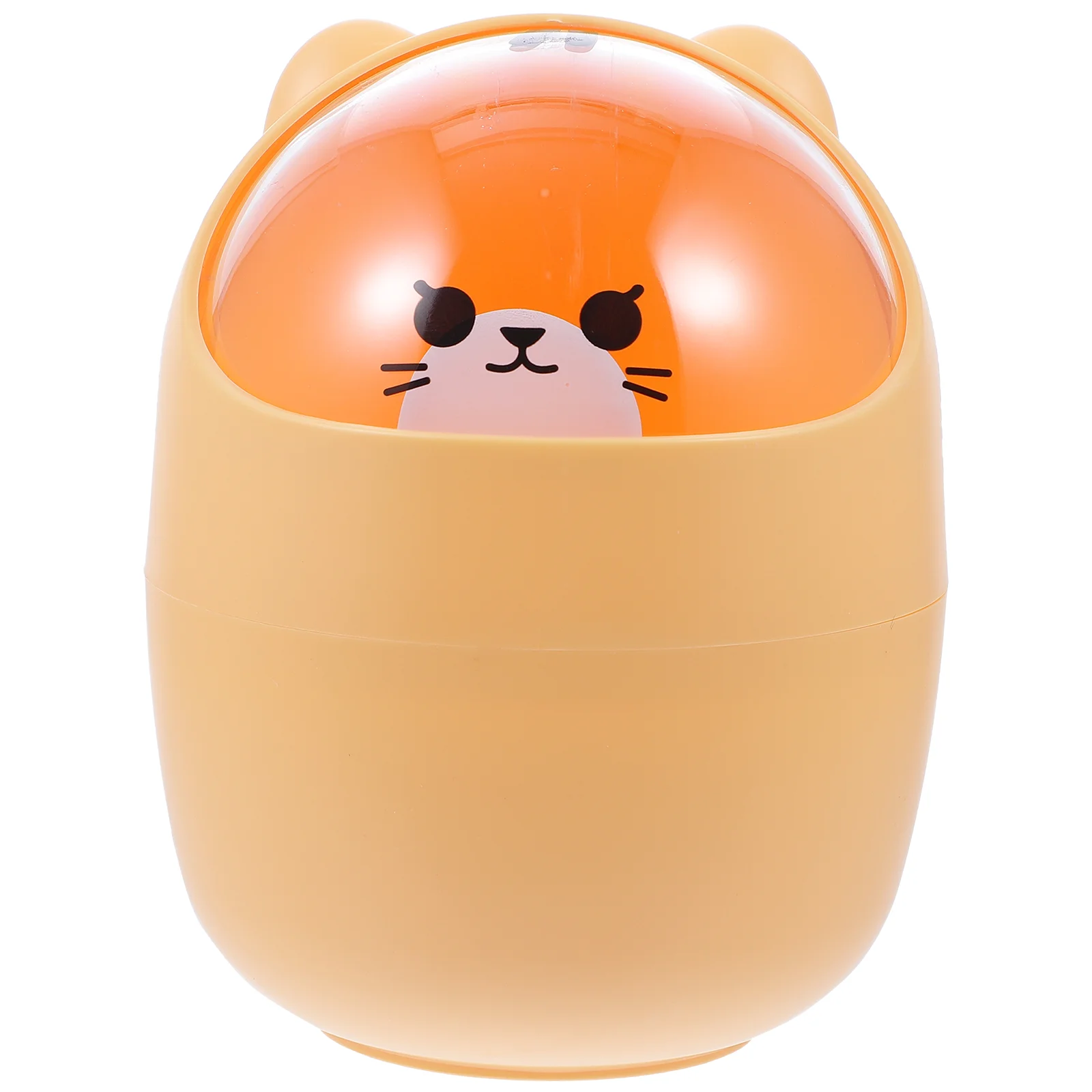 

Trash Can Mini Desktop Bin Garbage Wastefordesk Lid Table Container Cute Office Bucket Tiny Storage Countertop Cartoon