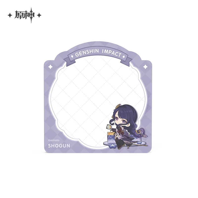 2024 аниме Genshin Impact сладкая летняя серия блокнот липкая заметка Kamisato Ayato Xingqiu Tartaglia