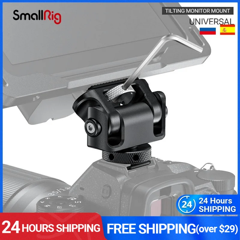 

SmallRig Universal Tilting Monitor Mount with Cold Shoe For SmallHD/Atomos/Blackmagic Monitor/Screen/EVF Mount -2431