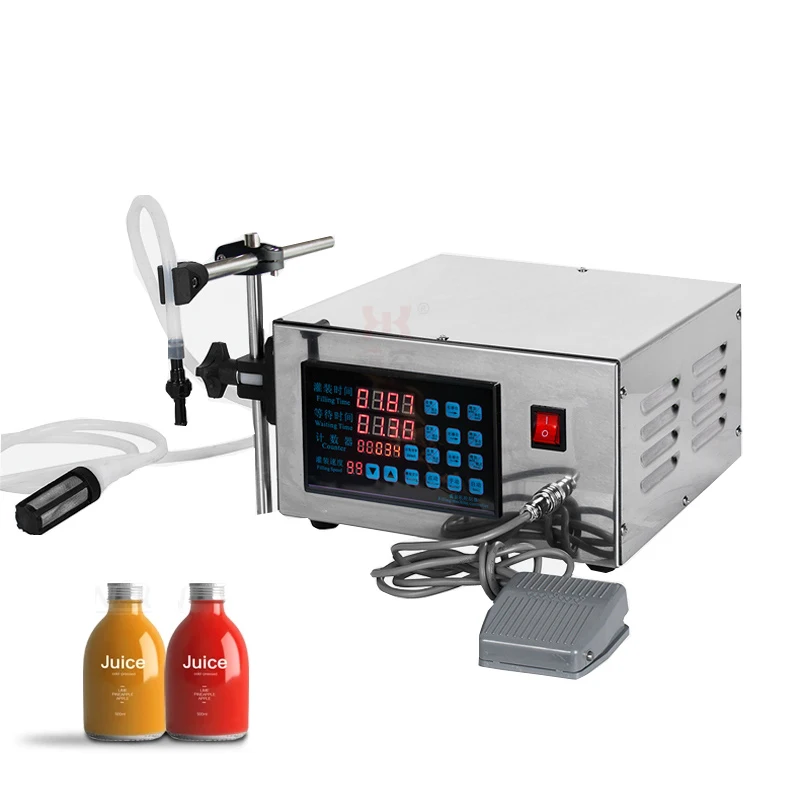 

CNC Liquid Filling Machine 110V 220V Water Beverage Juice Milk 5-3500ML Quantitative Filler Packer Machine