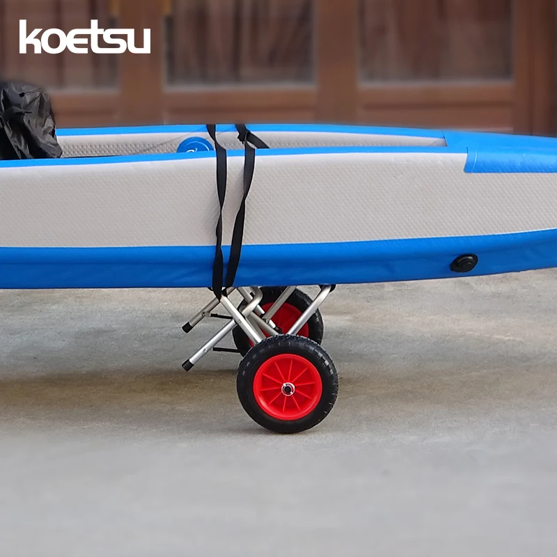 KOETSU SUP Paddle Kayak Trolley Canoe kayak aAssault Boat Drifting Boat Aluminum Alloy Mobile Tailer