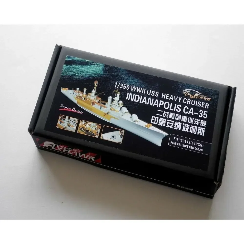 Flyhawk FH 350113 1/350 Набор деталей USS Heavy Cruiser Indianapolis CA-35 времен Второй мировой войны —