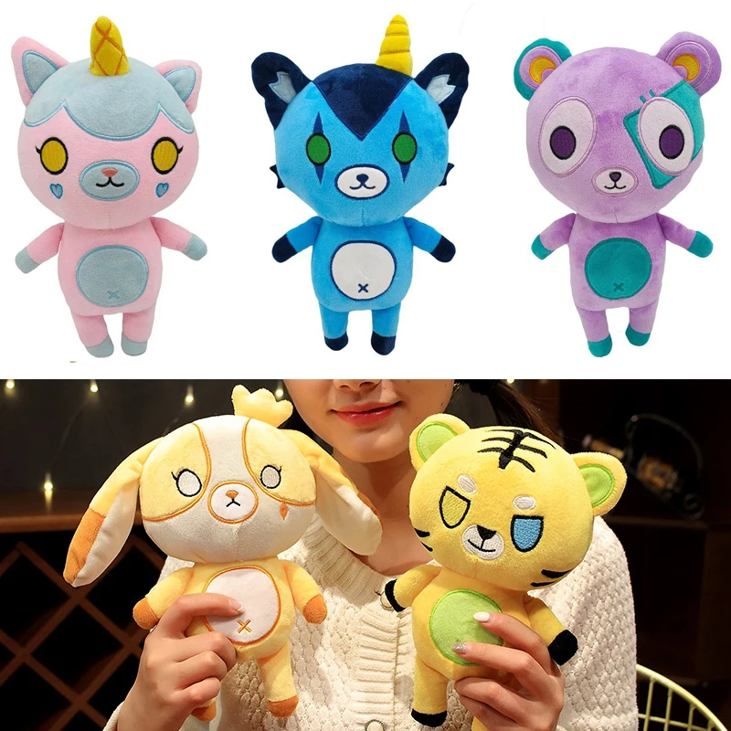 

25cm Funneh Plush Toy Its The Krew Merch Teddy Bear Cartoon Stuffed Animals Soft Plushie Doll Itsfunneh Peluche Birthday Gifts