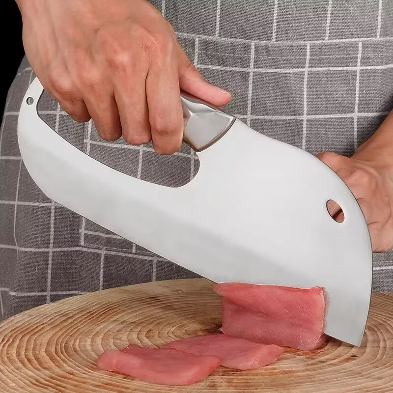 Экономный кухонный нож мясницкий для нарезки рыбы нарезка овощей из нержавеющей