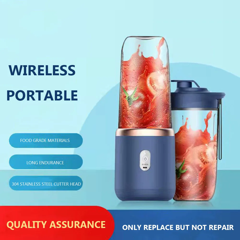 Portable Juicer Blender 300ml Electric Fruit Juicer USB Charging Lemon Orange Fruit Juicing Cup Smoothie Blender Machine