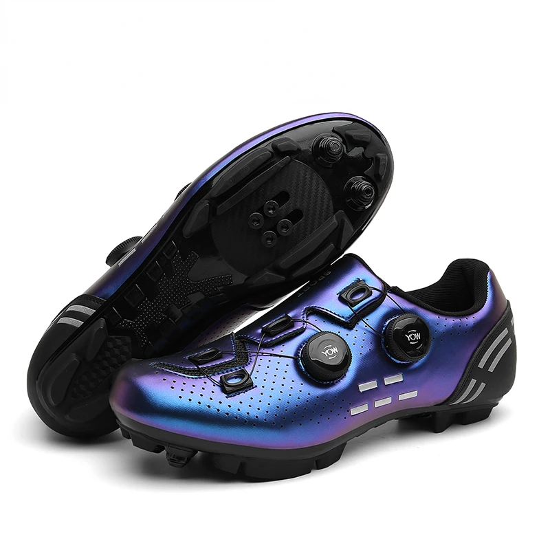 

2022 New Gray MTB Cycling Shoes Men Speed Flat Cleats Bicycle Shoes Hot Sale SPD Road Bike Sneakers Racing Women Bicycle Shoes