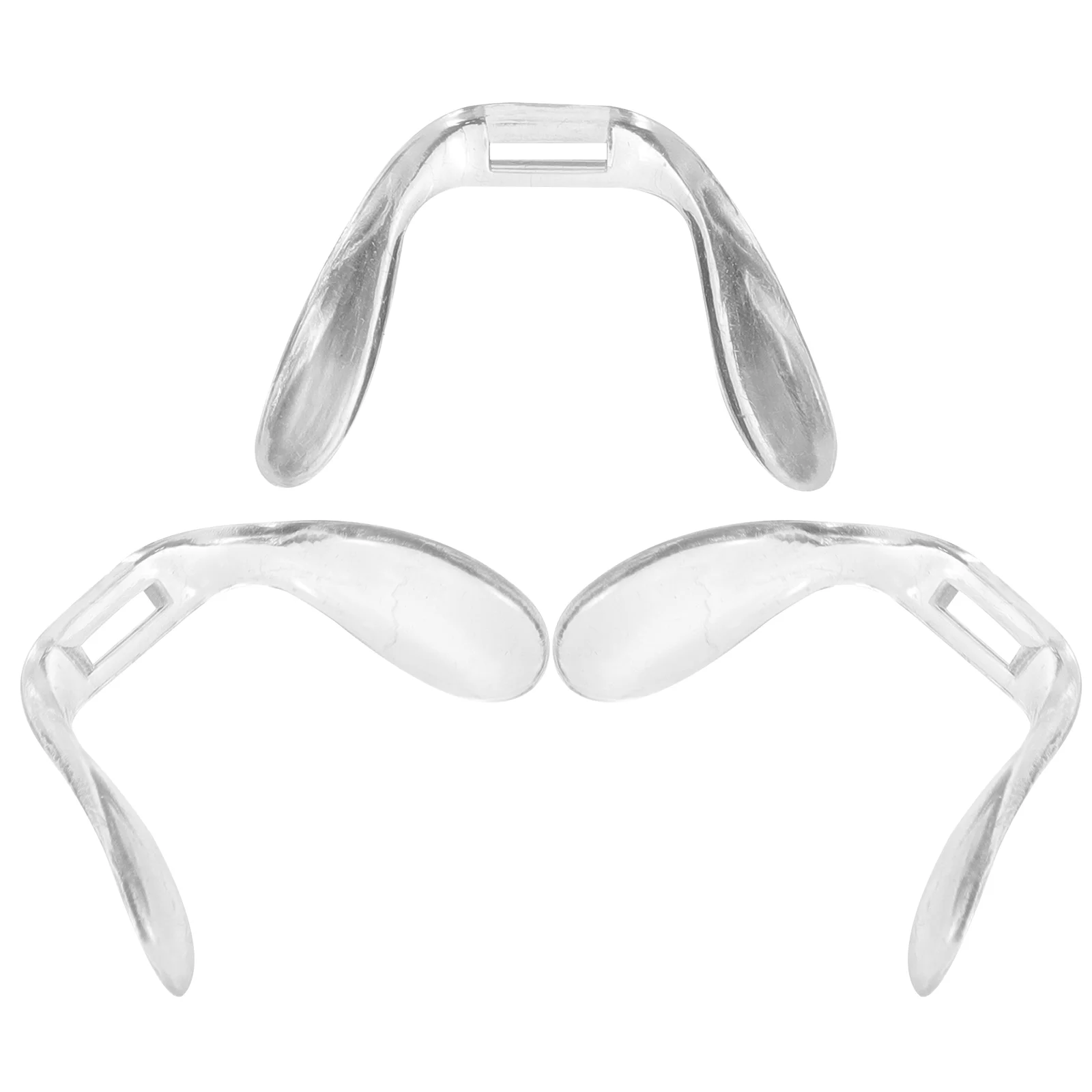 

3 Pcs Glasses Nose Pads Eyeglasses Repair Parts Replaceable Clear Plastic Kid Supplies Support