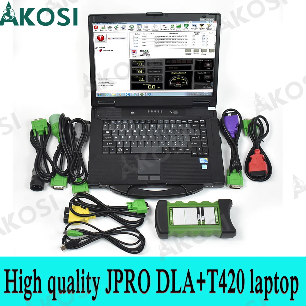 Диагностический сканер Noregon JPRO для грузовиков с интерфейсом автомобиля для дизельного двигателя и ноутбуком T420