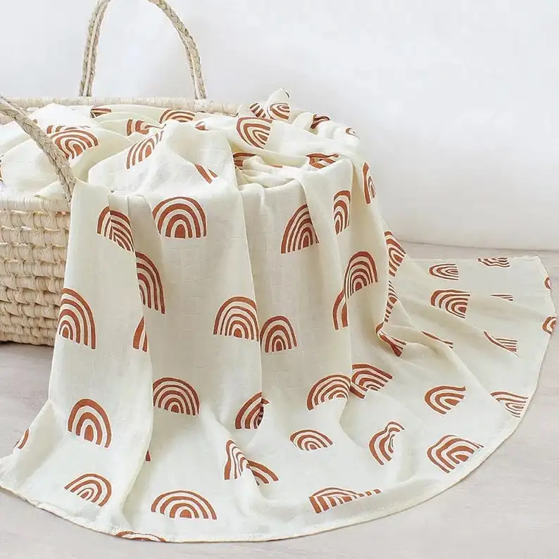 Муслиновое одеяло для младенцев 120x120 см | Мать и ребенок