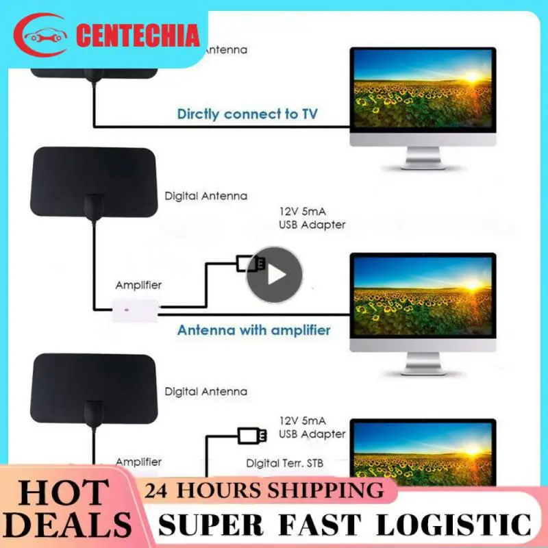 

High Gain Tv Antenna Indoor Antenna Digital Hd Antena 5000 Miles Range Tv Box Antenna 20 Dbi For Global Digital Tv