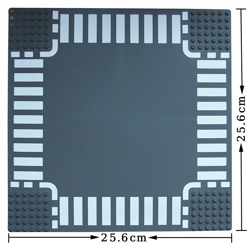 Набор строительных блоков City Road Street классический прямой Crossroad Curve Т-образное
