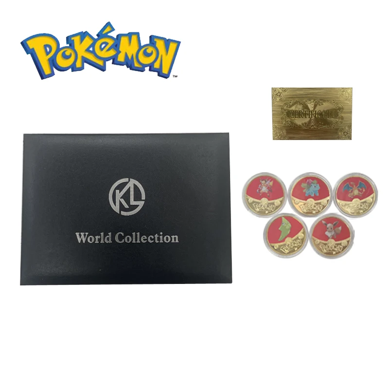 

Pokémon Anime Cartoon Collection Collection Collection Set Children's Collection Gold Coin Gold Card Set Children's Toy Gift