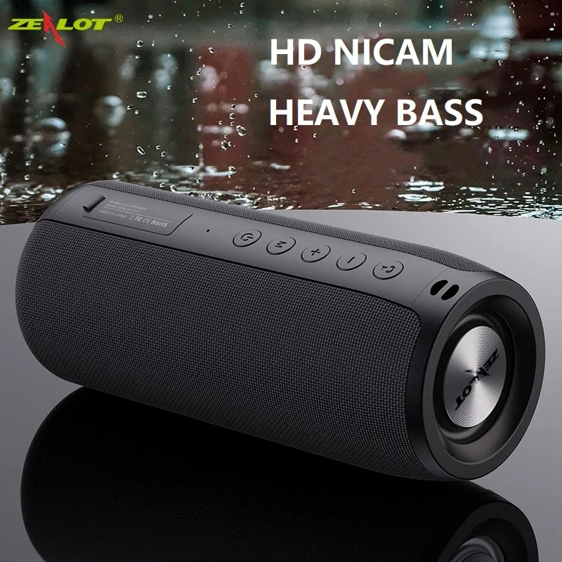 ZEALOT S51 Bluetooth Wireless Speaker Portable High Sound Quality Overweight Subwoofer Home Outdoor Waterproof Small Stereo | Электроника