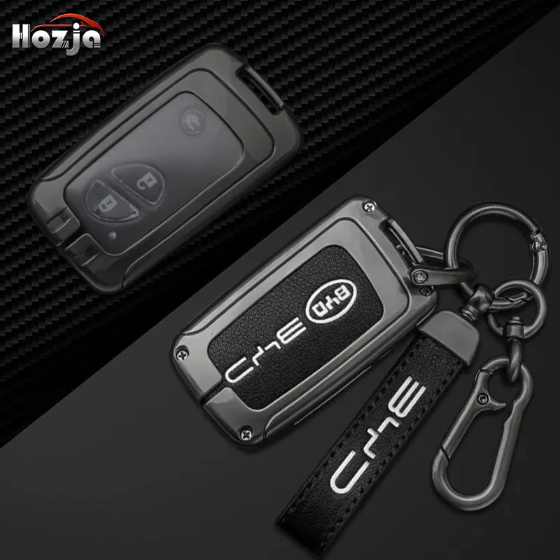 

Zinc Alloy Leather Car Remote Key Protected Case Cover for BYD S6 F3 L3 M6 F0 G3 S7 E6 G3R Key Holder Fob Auto Accessories