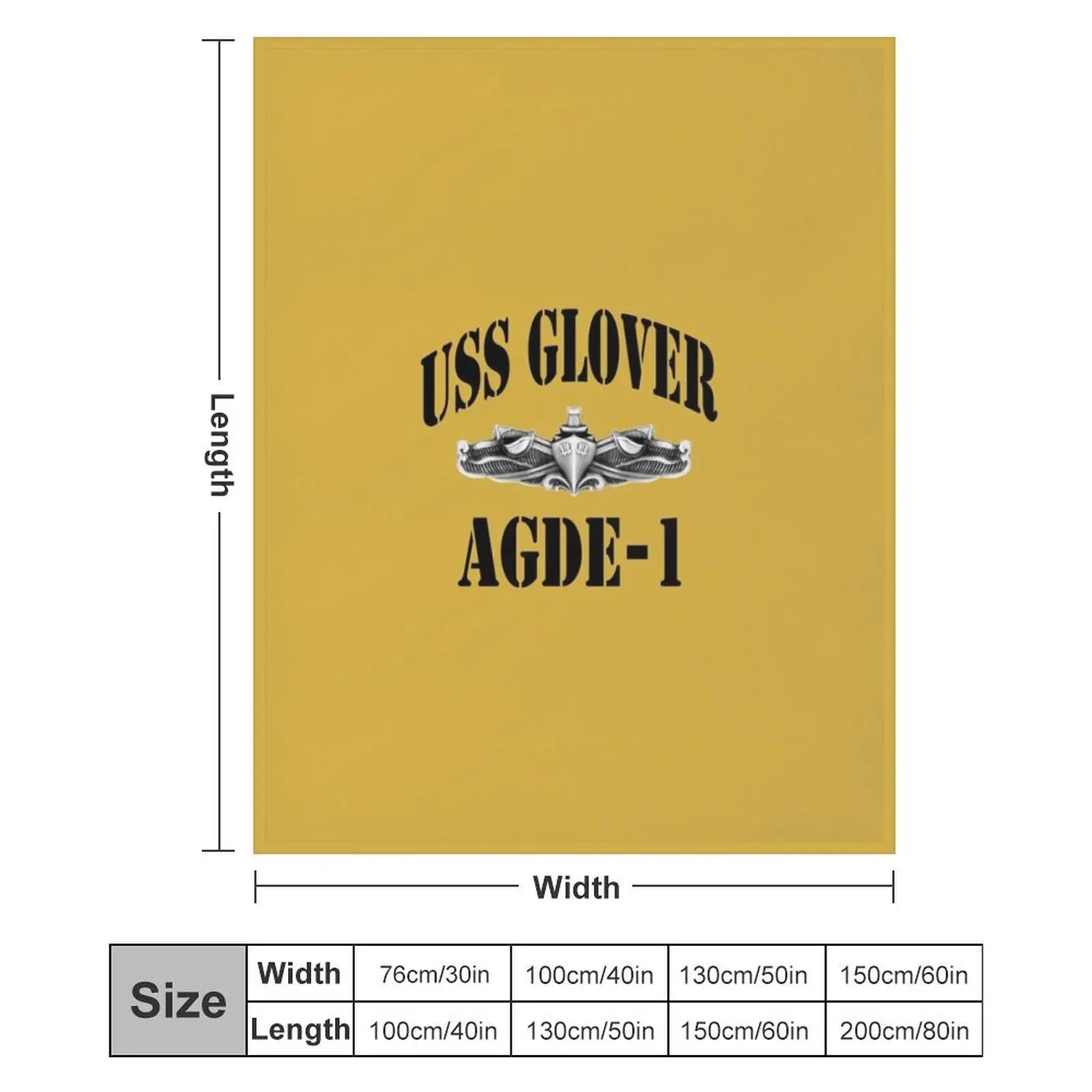 USS GLOVER (AGDE-1) КОРАБЛЬНЫЙ МАГАЗИН Плед Волосатый сон Лохматые плюшевые одеяла