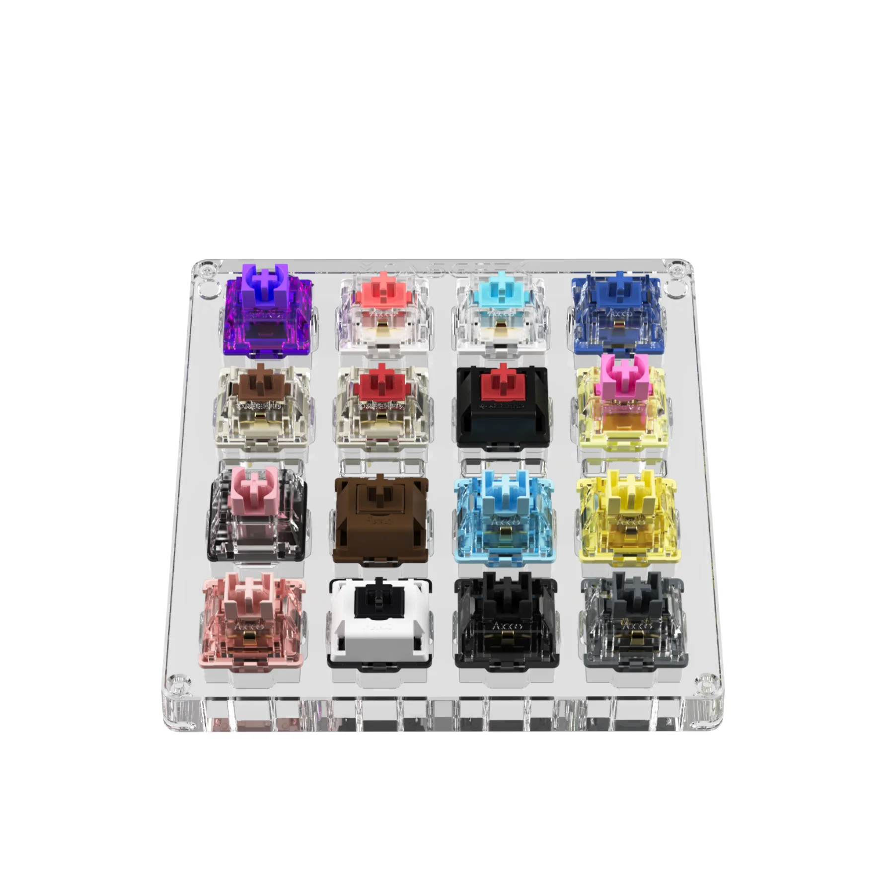 Akko x MonsGeek акриловый 16-кнопочный тестер переключателя
