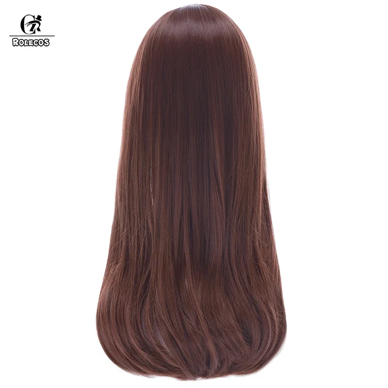 OW D.VA парик для косплея Game Over Watch Косплей Hana Song DVA 60 см/23 62 дюйма длинные коричневые
