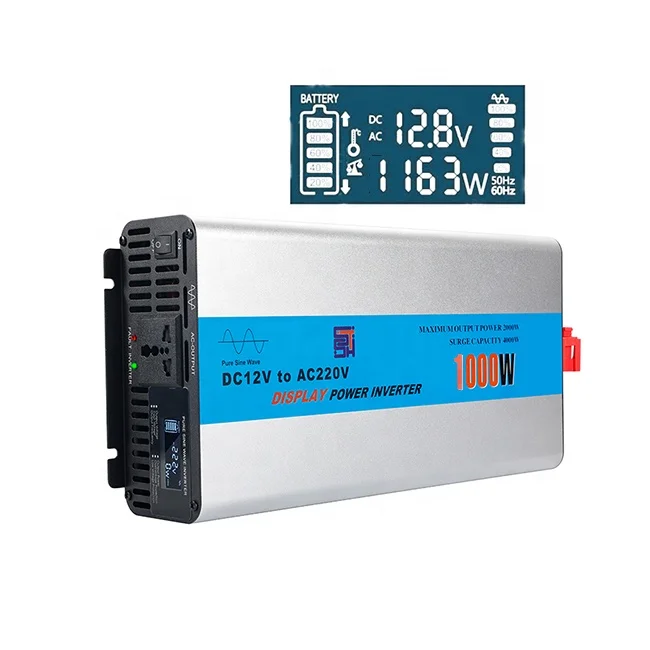 

LCD Intelligent KCC CE Power Inverter 10000W 1000Watt 1KVA 1KW Circuit Inverter Sine Standard 1000W Inverter Module