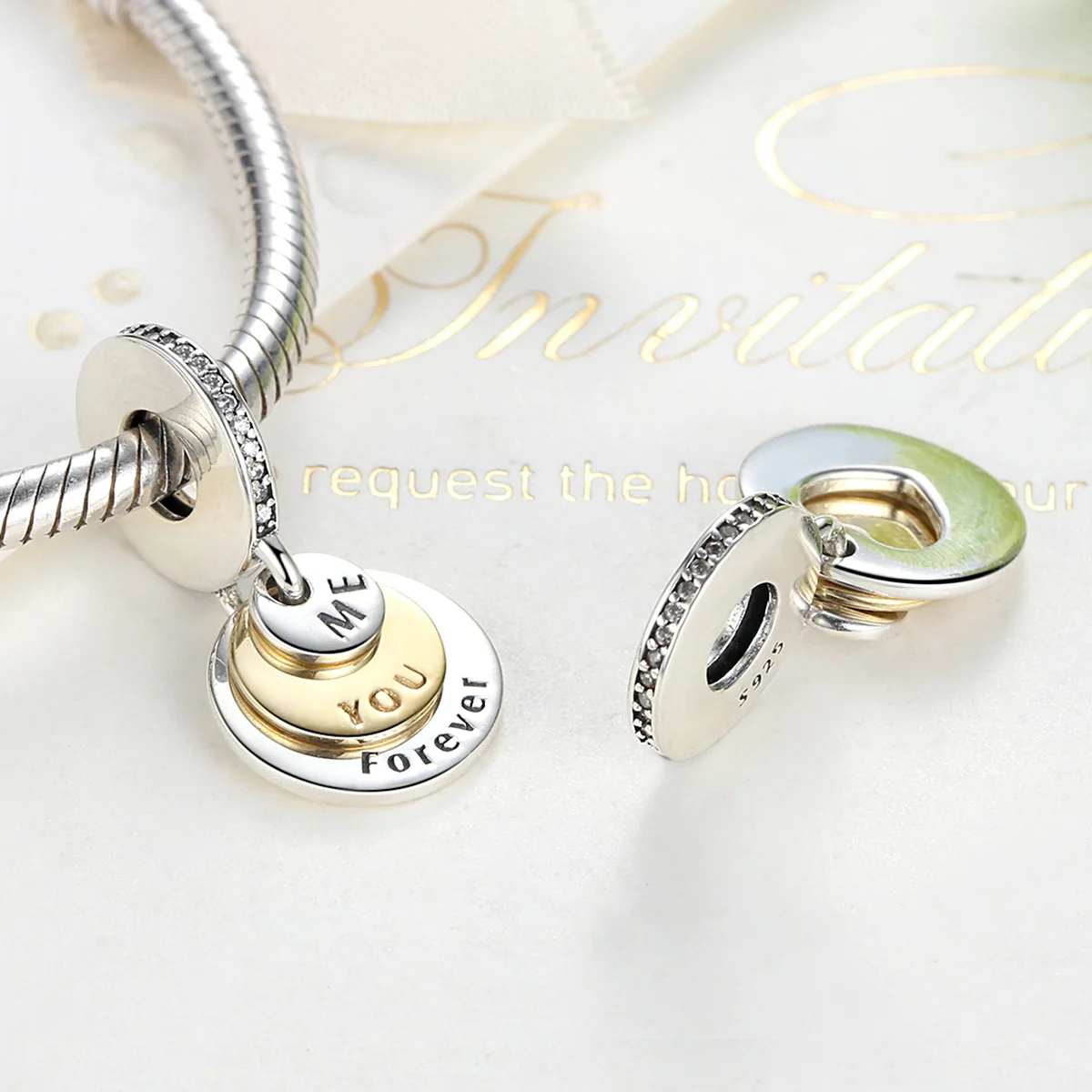 Бусины-шармы сердечки женские из серебра 925 пробы |