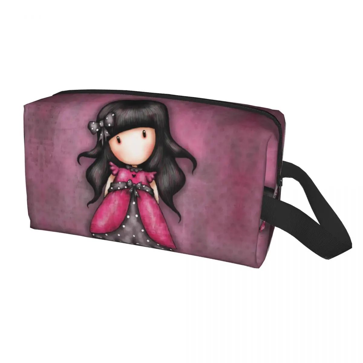 Custom Santoro Gorjuss Doll Travel Cosmetic Bag for Women Anime Girl Makeup Toiletry Organizer Lady Beauty Storage Dopp Kit