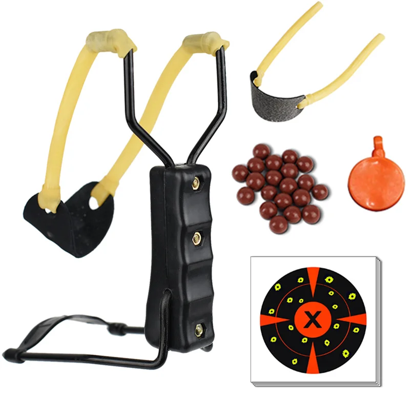 

Рогатка для стрельбы на открытом воздухе, Рогатка для охоты с качественной подставкой для запястья, тренировочный инструмент для новичков из лука, полевая охотничья катапульта с быстрым восстановлением